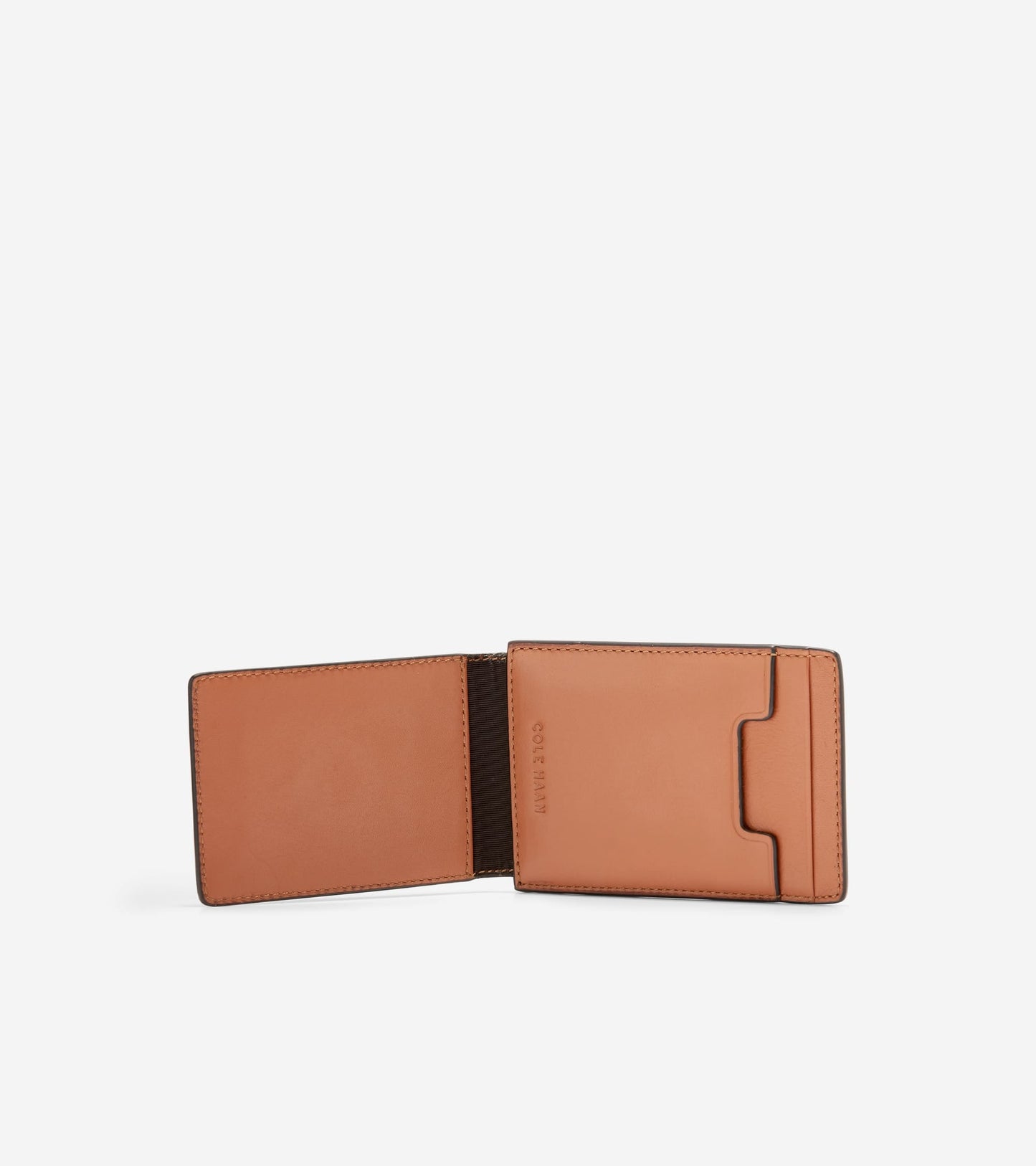 Washington Perforated Card Case in Brown | Cole Haan