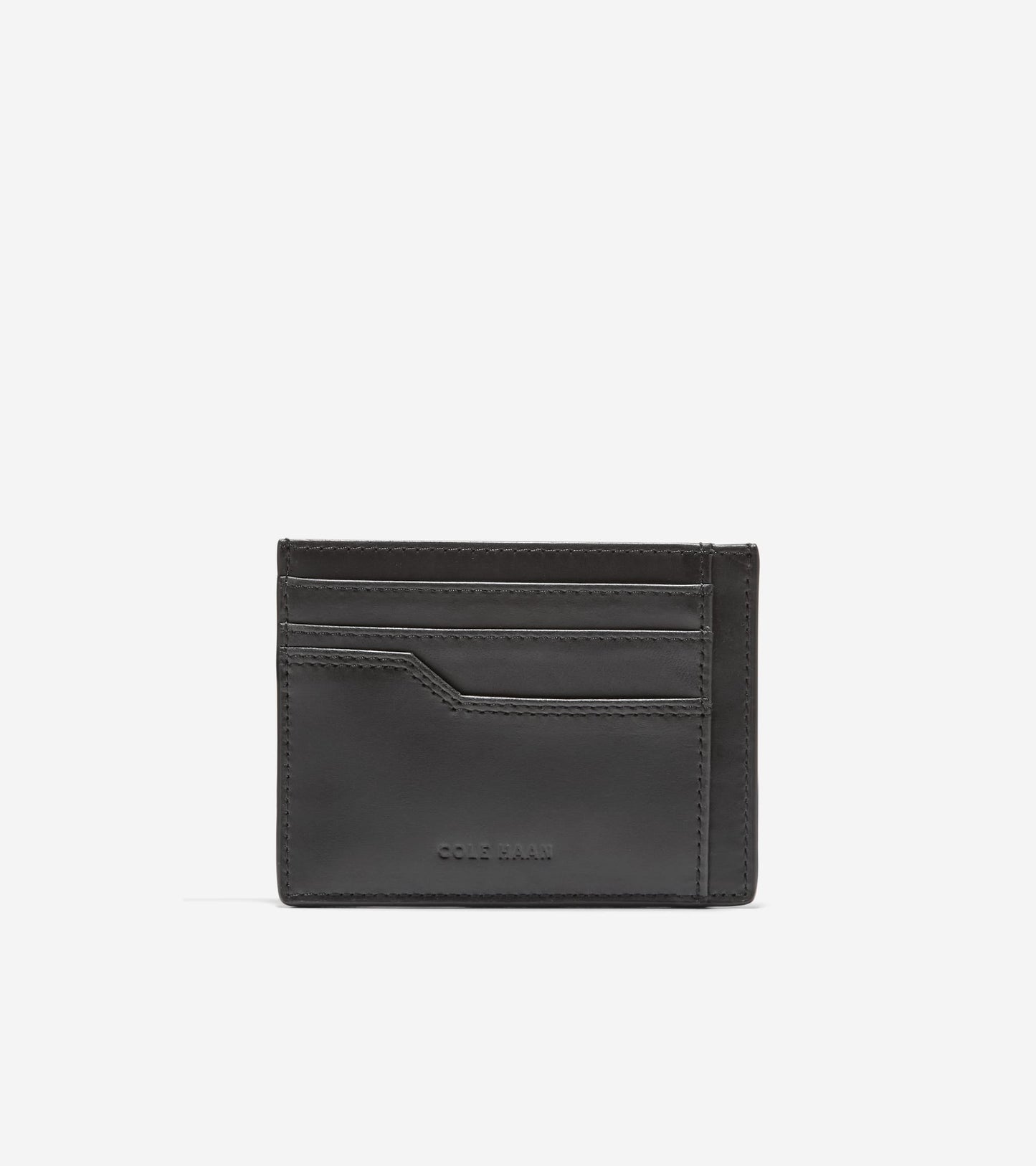 Men's Triboro Slim Card Case in Black | Cole Haan