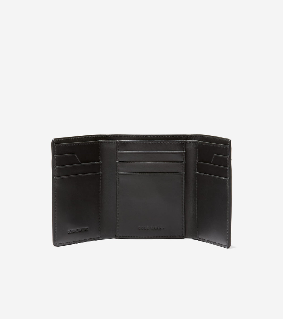 Men's Leather Trifold Wallet in Black | Cole Haan
