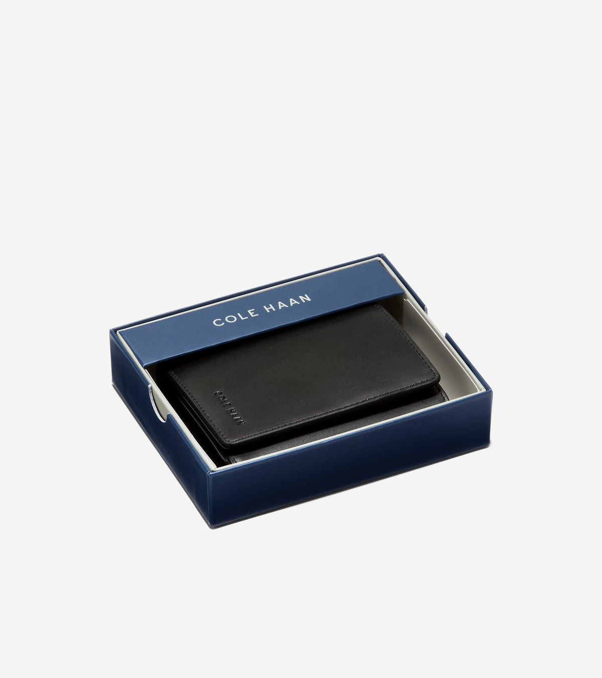 Men's Leather Trifold Wallet in Black | Cole Haan