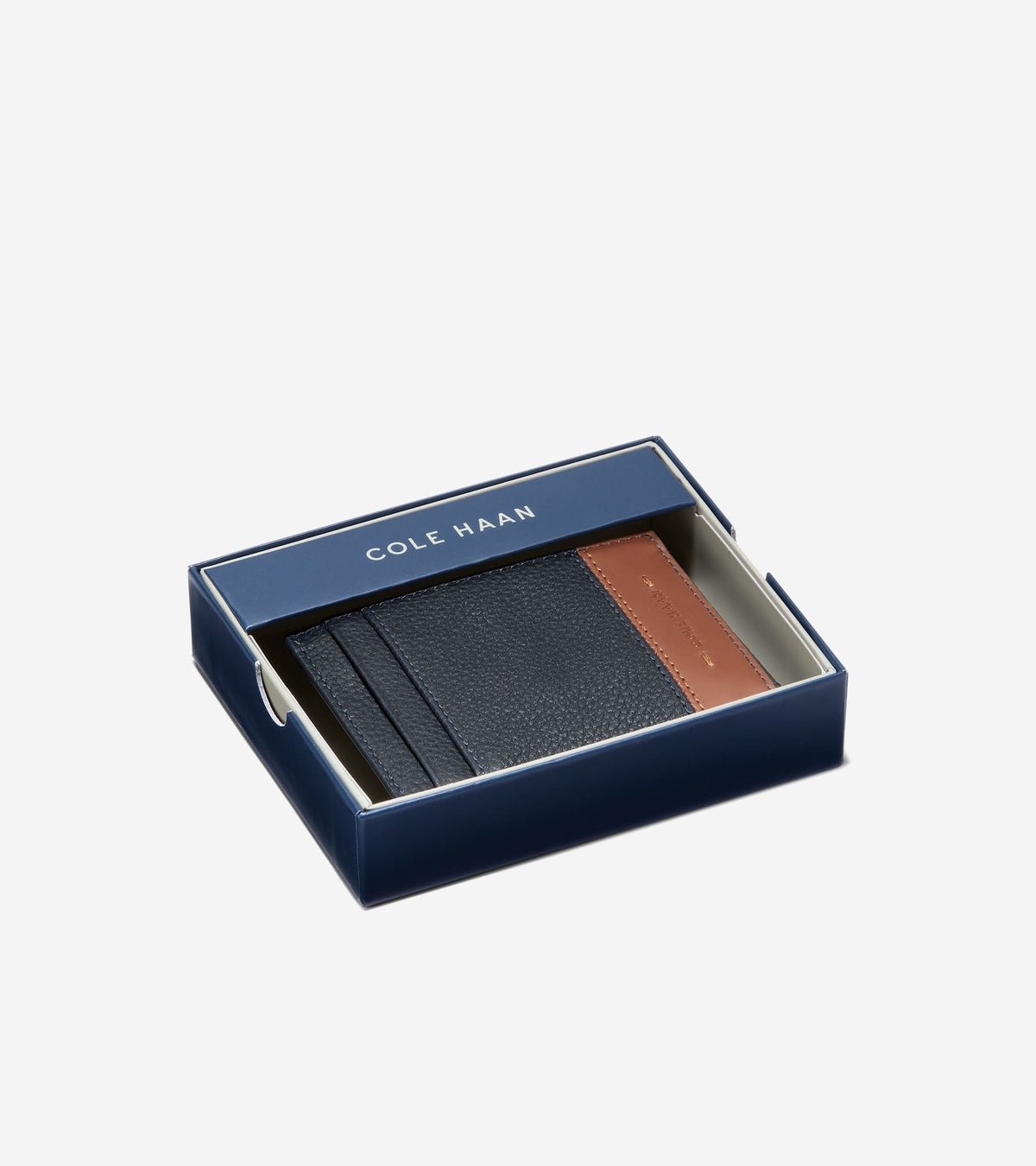 Men's Triboro Card Case in Blue | Cole Haan