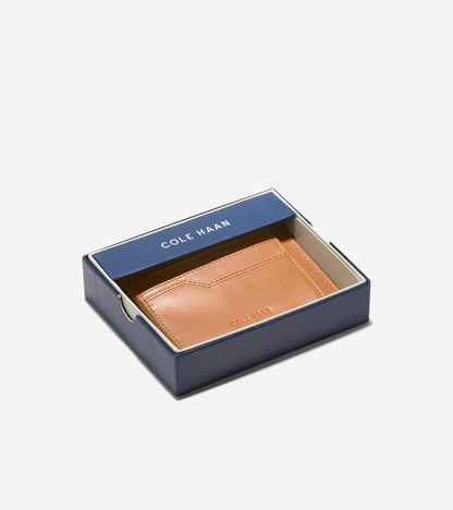 Men's Triboro Slim Card Case in Brown | Cole Haan