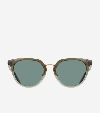 Men's Modern Elevated Round Sunglasses in Green | Cole Haan