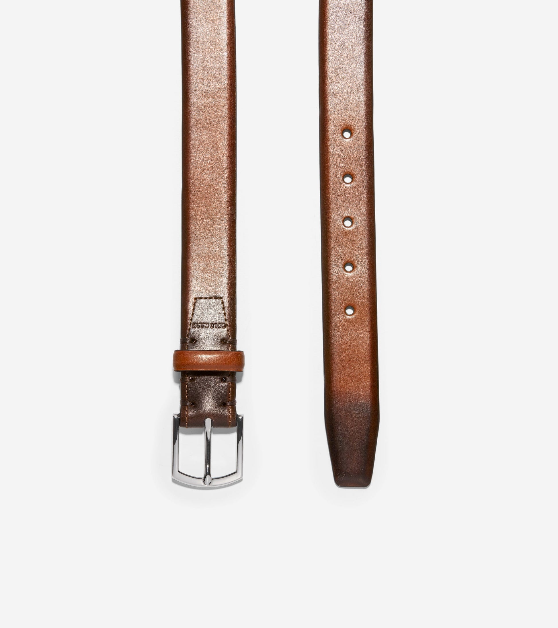 Lewis 32MM Burnished Leather Belt in Brown | Cole Haan