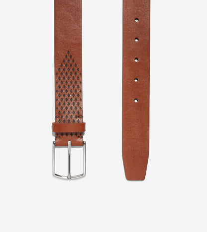 35MM Washington Perforated 35MM Belt in Brown | Cole Haan