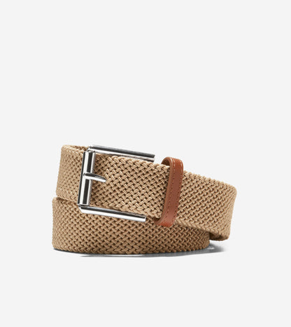 35MM Tubular Stretch Cord Belt in Beige | Cole Haan