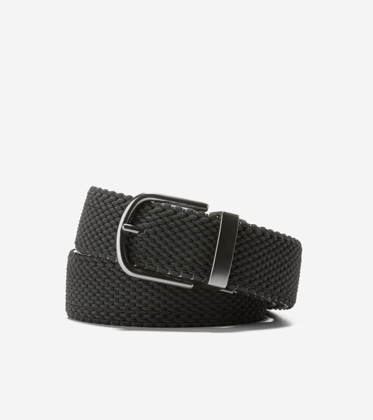 Men's 35MM Reversible Stretch Belt in Black | Cole Haan