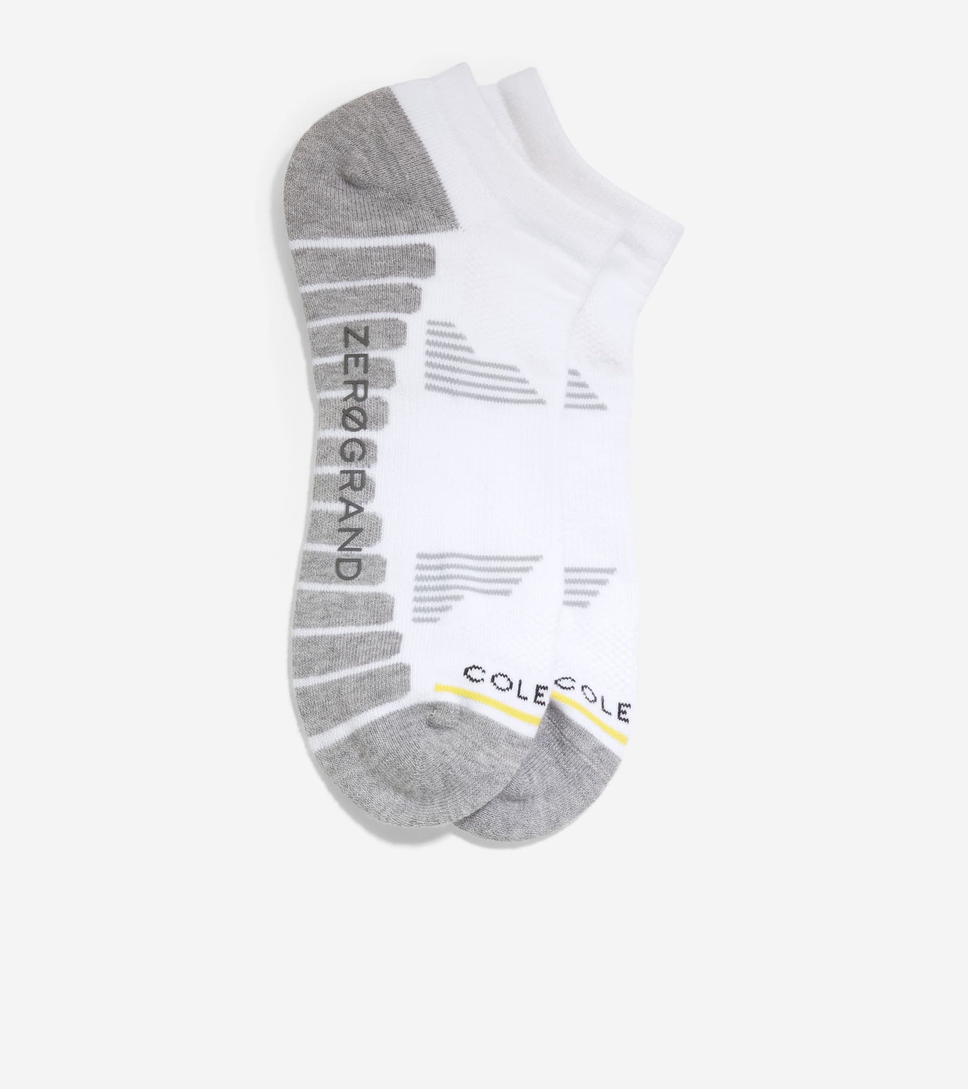 Men's ZERØGRAND Performance No-Show Socks in White | Cole Haan