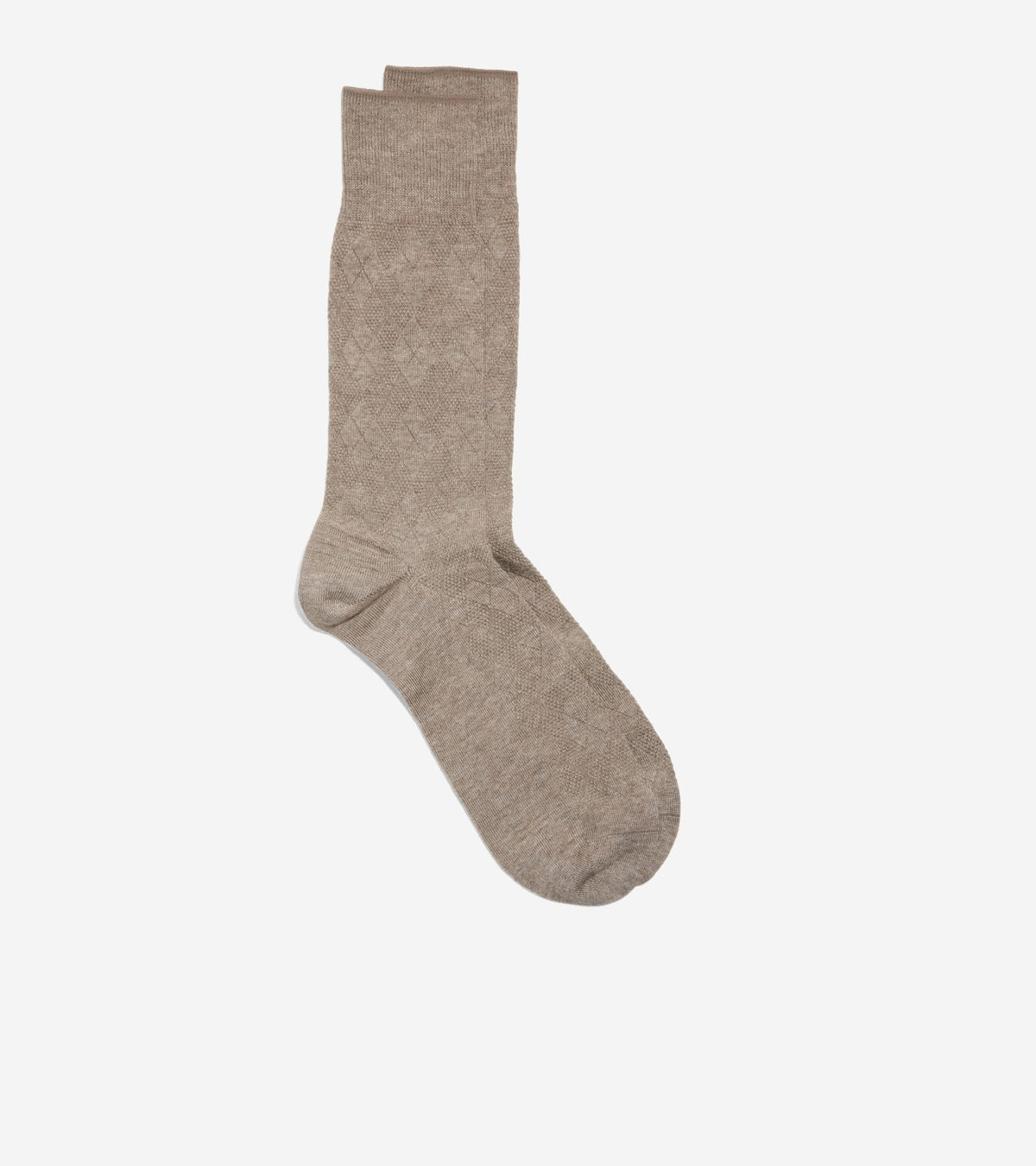 Men's Tonal Argyle Crew Socks in Beige | Cole Haan