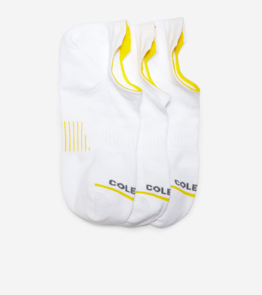 Men's ZERØGRAND 3-Pair Liner Socks in White | Cole Haan