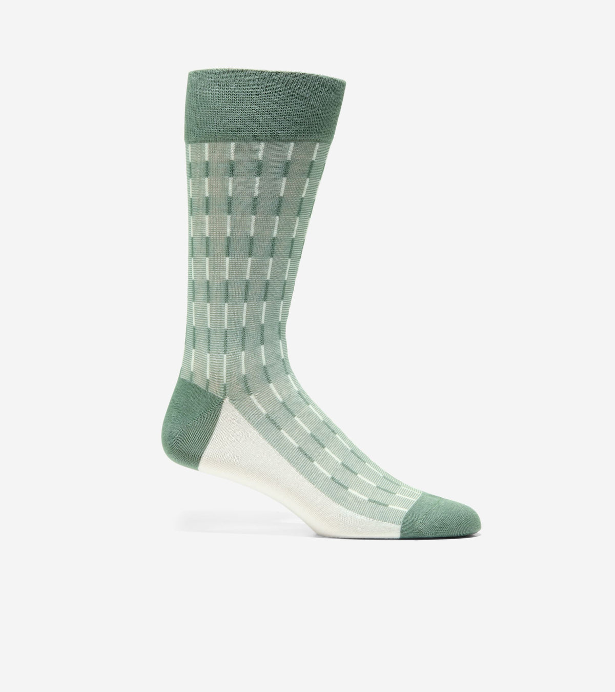 Men's Mod Stripe Dress Crew Socks in Green | Cole Haan
