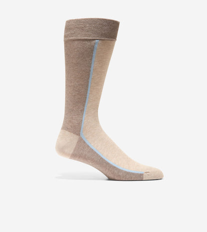 Men's Clocking Dress Crew Socks in Brown | Cole Haan