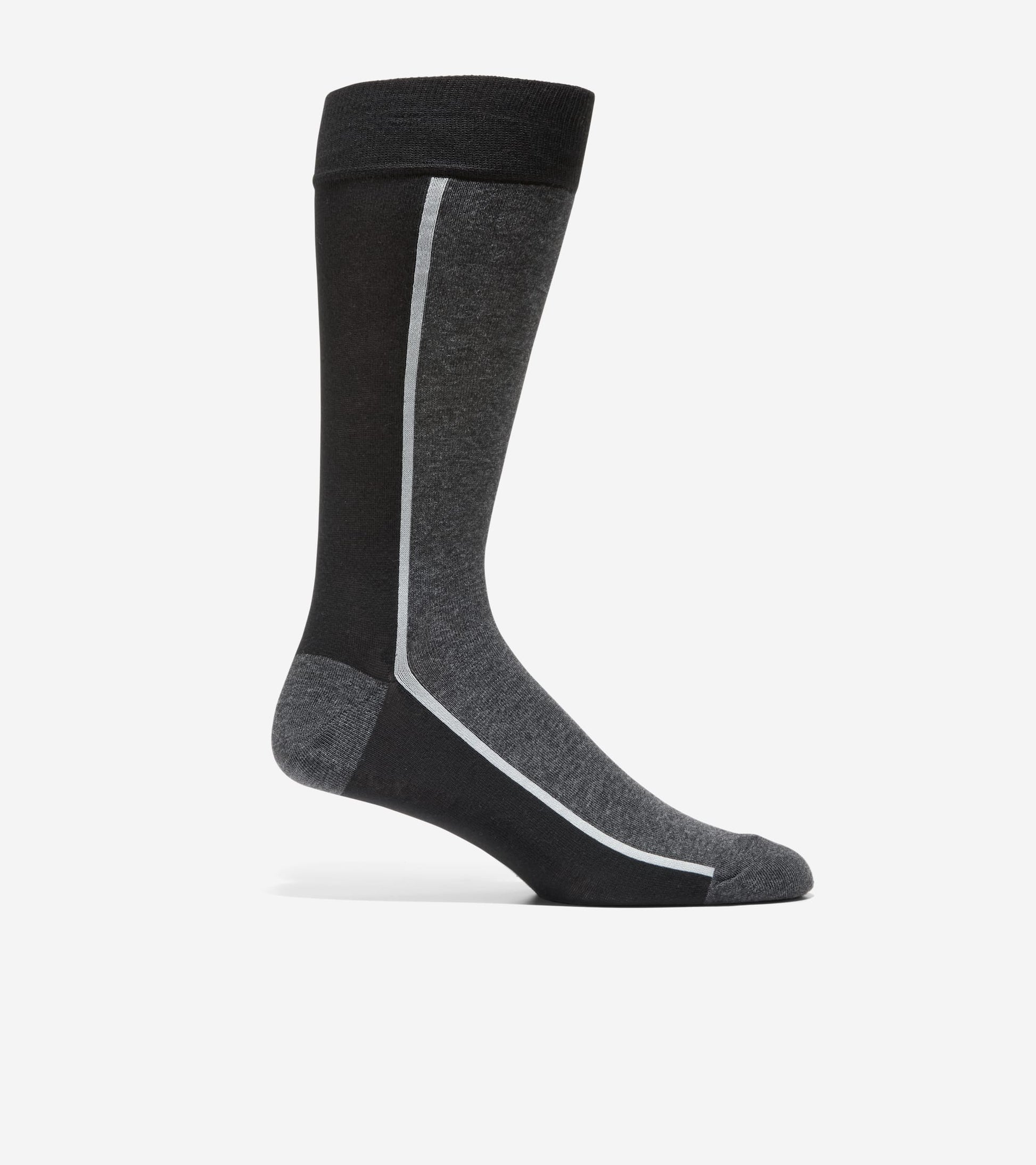 Men's Clocking Dress Crew Socks in Black | Cole Haan
