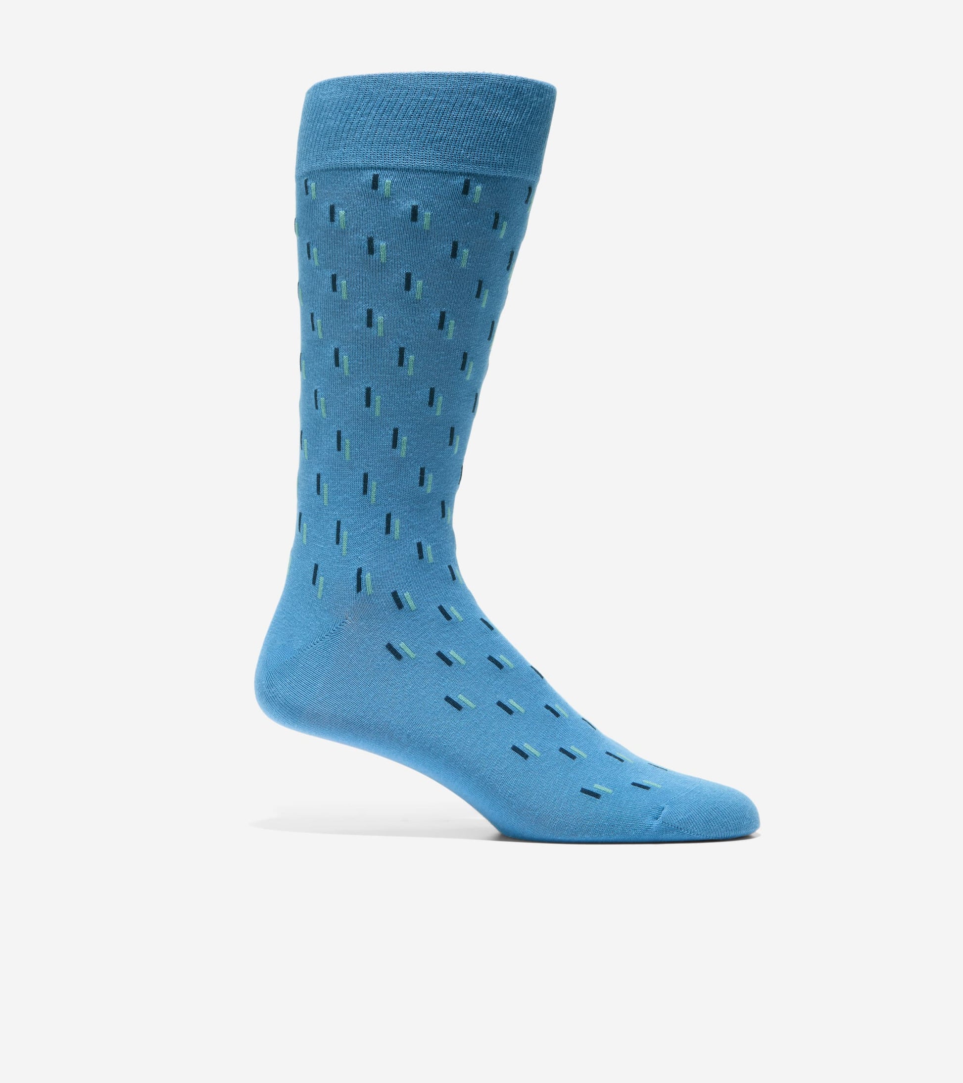 Men's Dash Dress Crew Socks in Blue | Cole Haan