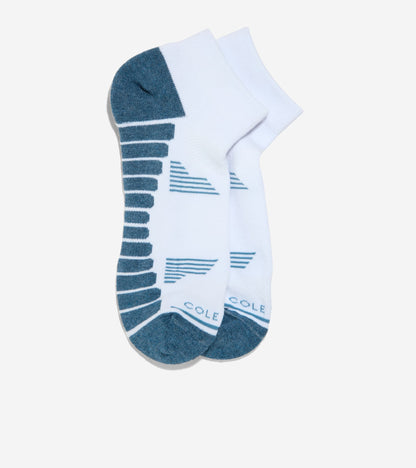 Men's Performance Quarter Socks in White | Cole Haan