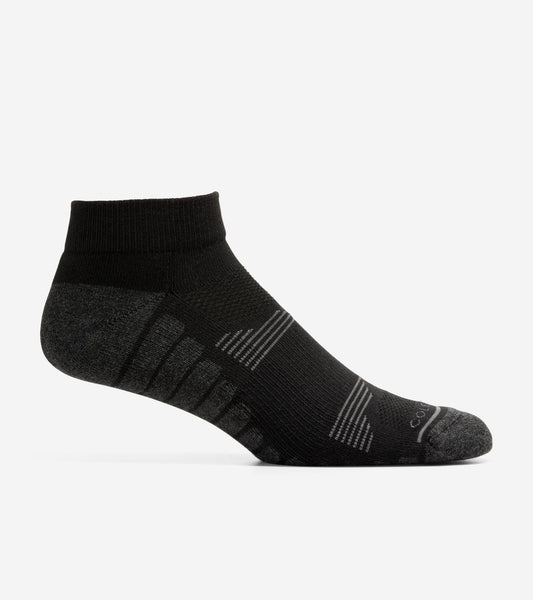 Men's Performance Quarter Socks in Black | Cole Haan