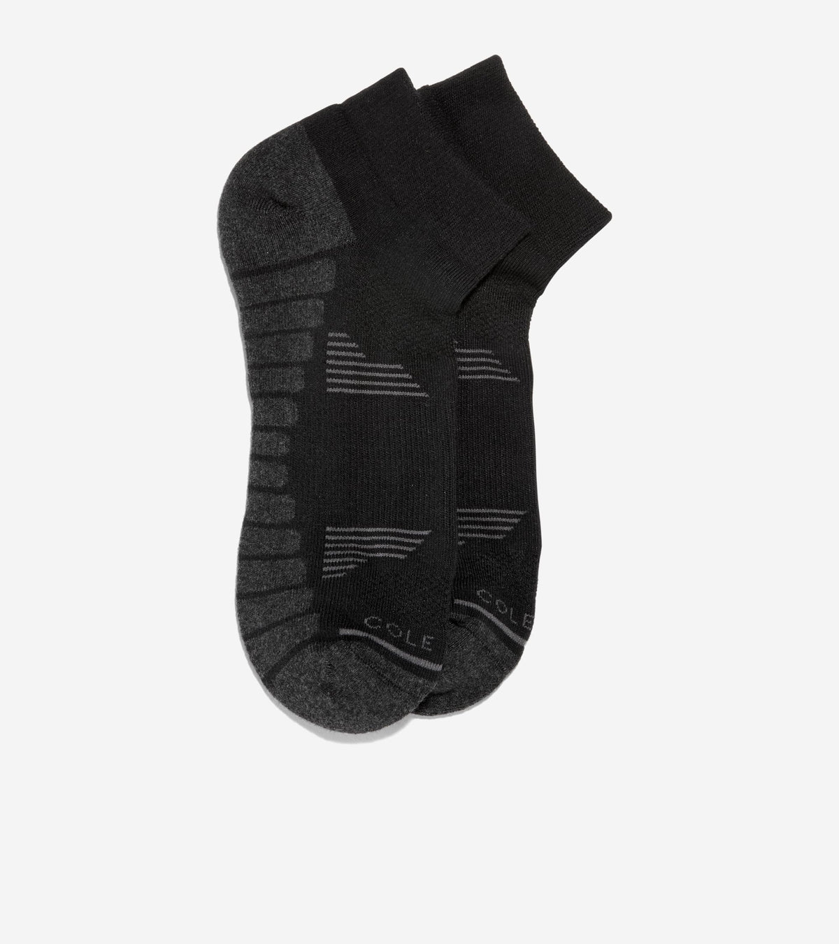 Men's Performance Quarter Socks in Black | Cole Haan