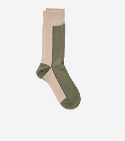 Men's Clocking Dress Crew Socks in Green | Cole Haan