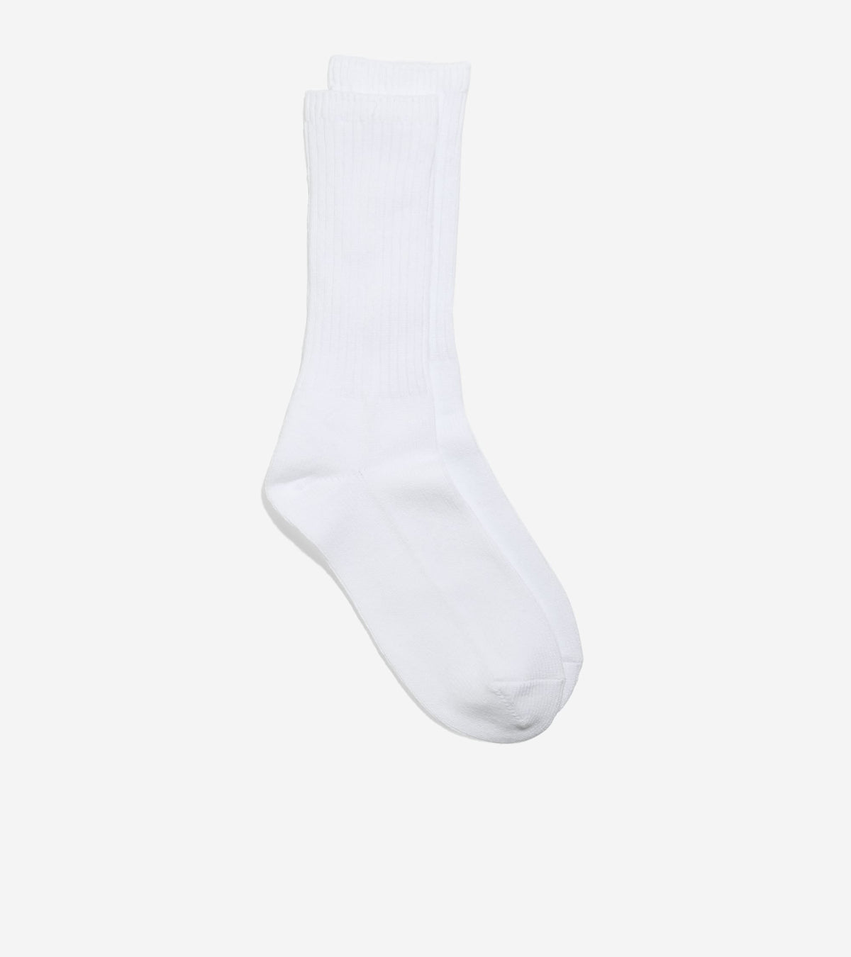 Men's Solid Marl Casual Crew Socks in White | Cole Haan
