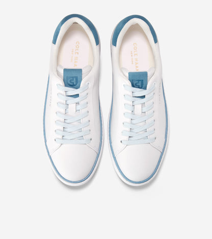 Women's GrandPrø Topspin Sneakers in White, blue | Cole Haan