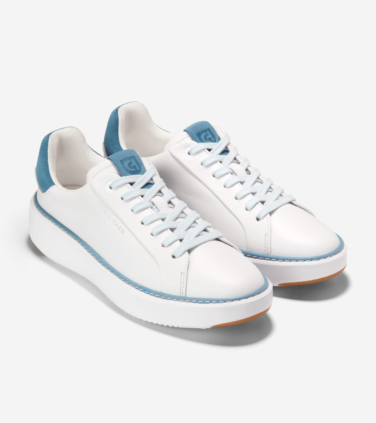 Women's GrandPrø Topspin Sneakers in White, blue | Cole Haan