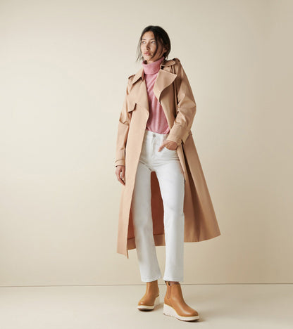 Women's ZERØGRAND City Wedge Waterproof Boots in Brown | Cole Haan