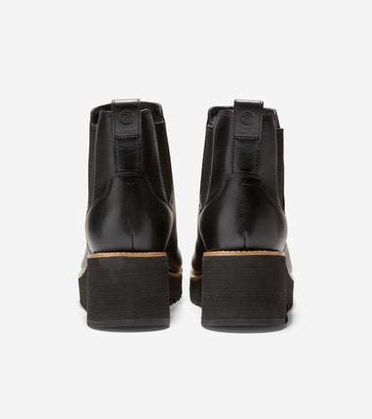 Women's ZERØGRAND City Wedge Waterproof Boots in Black | Cole Haan
