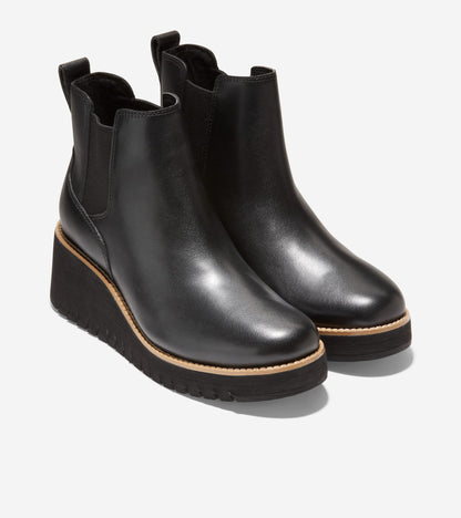Women's ZERØGRAND City Wedge Waterproof Boots in Black | Cole Haan