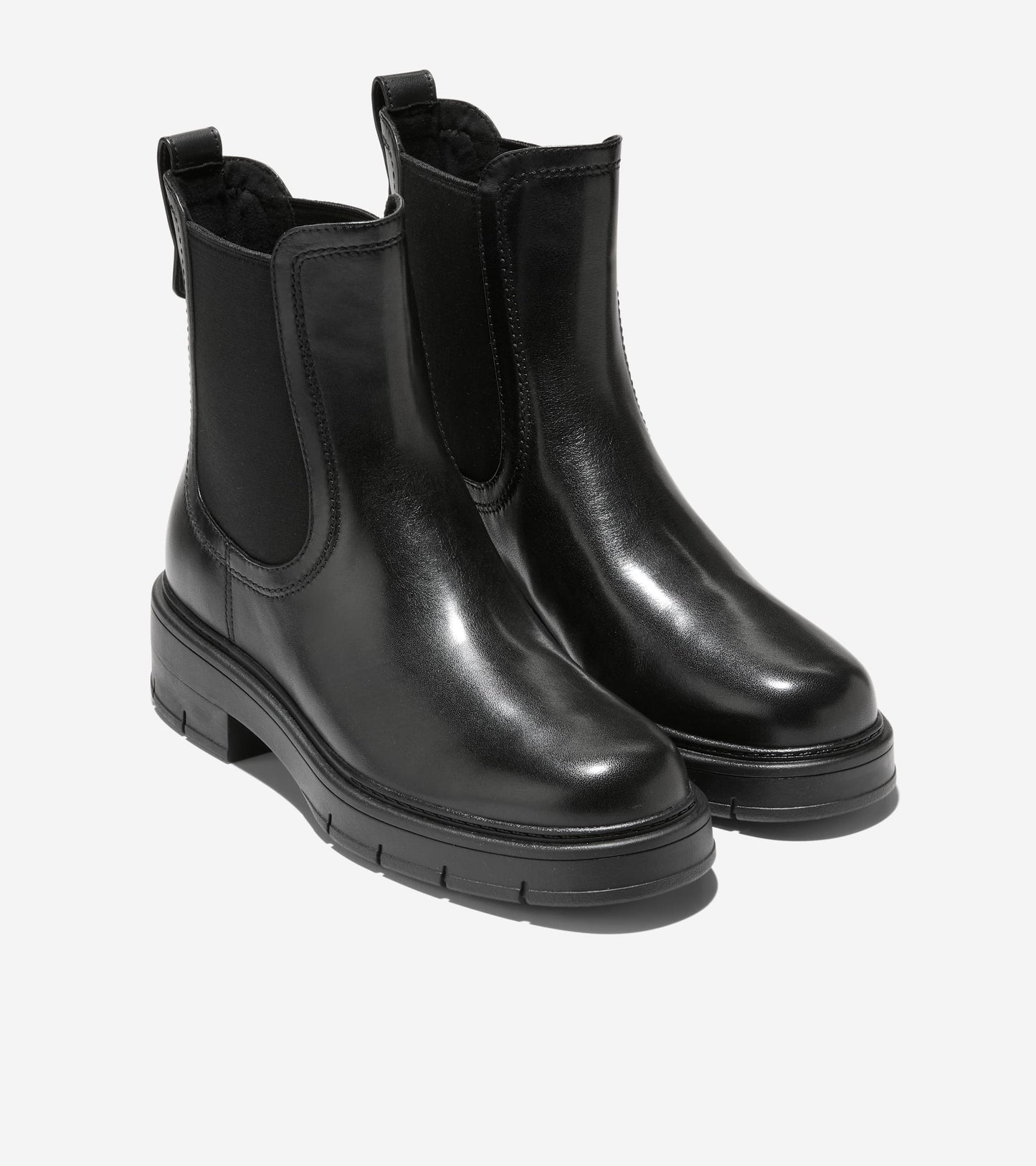 Women's Grand Flex Fenella Chelsea Waterproof Booties in Black | Cole Haan