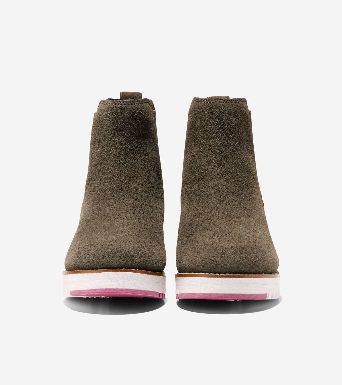Women's ZERØGRAND City Wedge Waterproof Boots in Green | Cole Haan