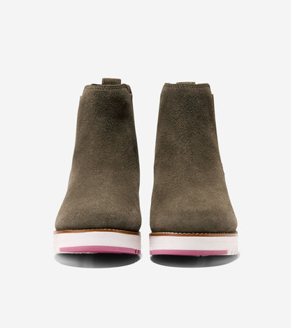 Women's ZERØGRAND City Wedge Waterproof Boots in Green | Cole Haan