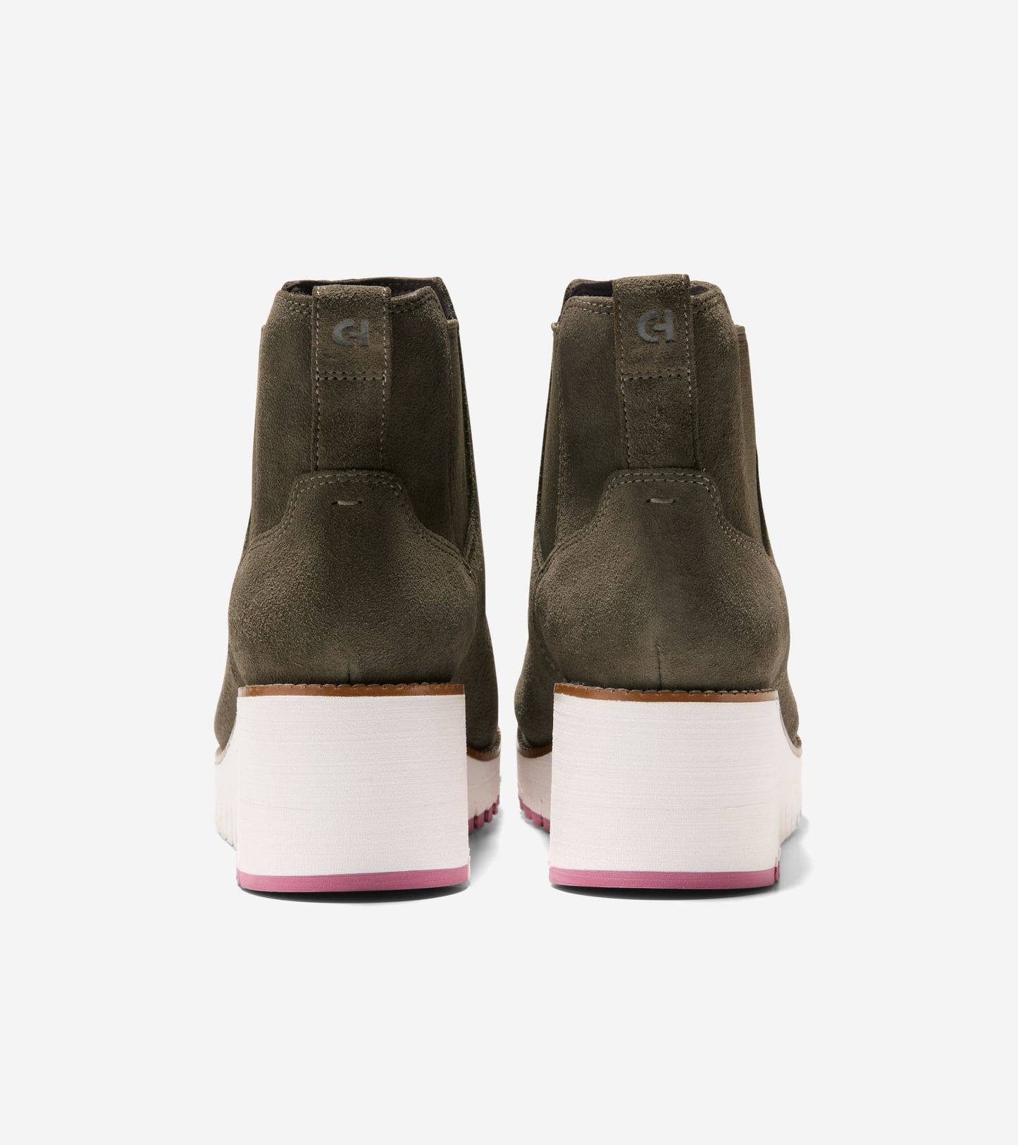Women's ZERØGRAND City Wedge Waterproof Boots in Green | Cole Haan