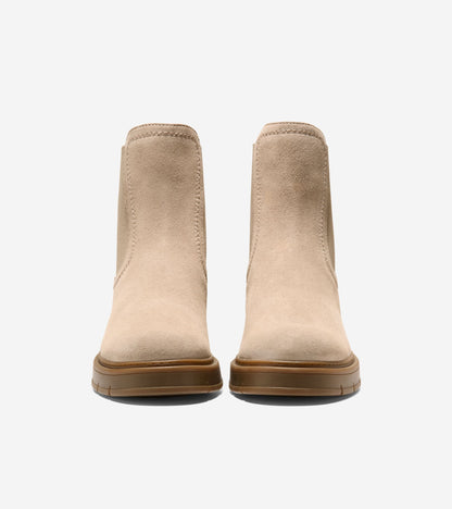 Women's Grand Flex Fenella Chelsea Waterproof Booties in Beige | Cole Haan