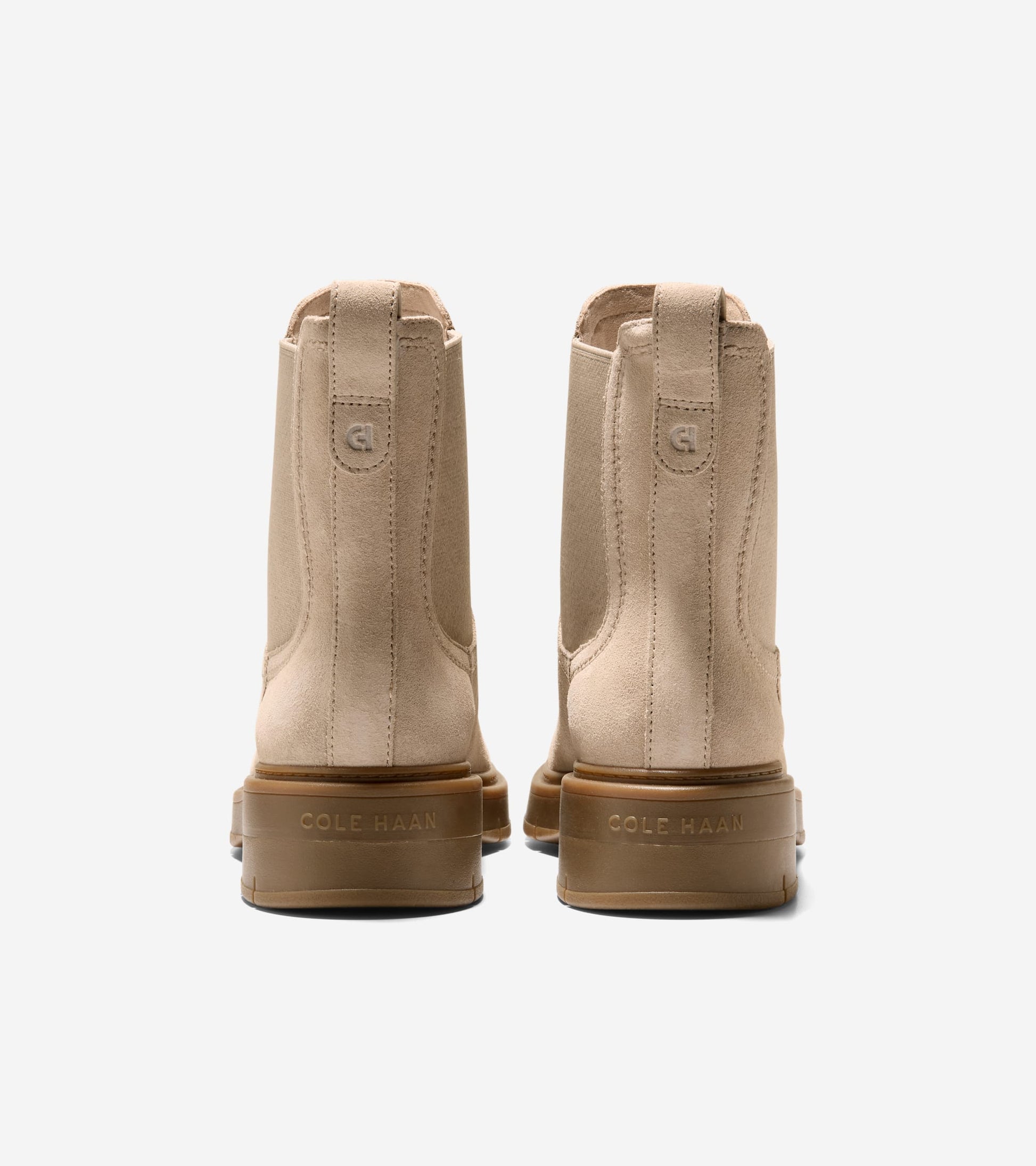 Women's Grand Flex Fenella Chelsea Waterproof Booties in Beige | Cole Haan