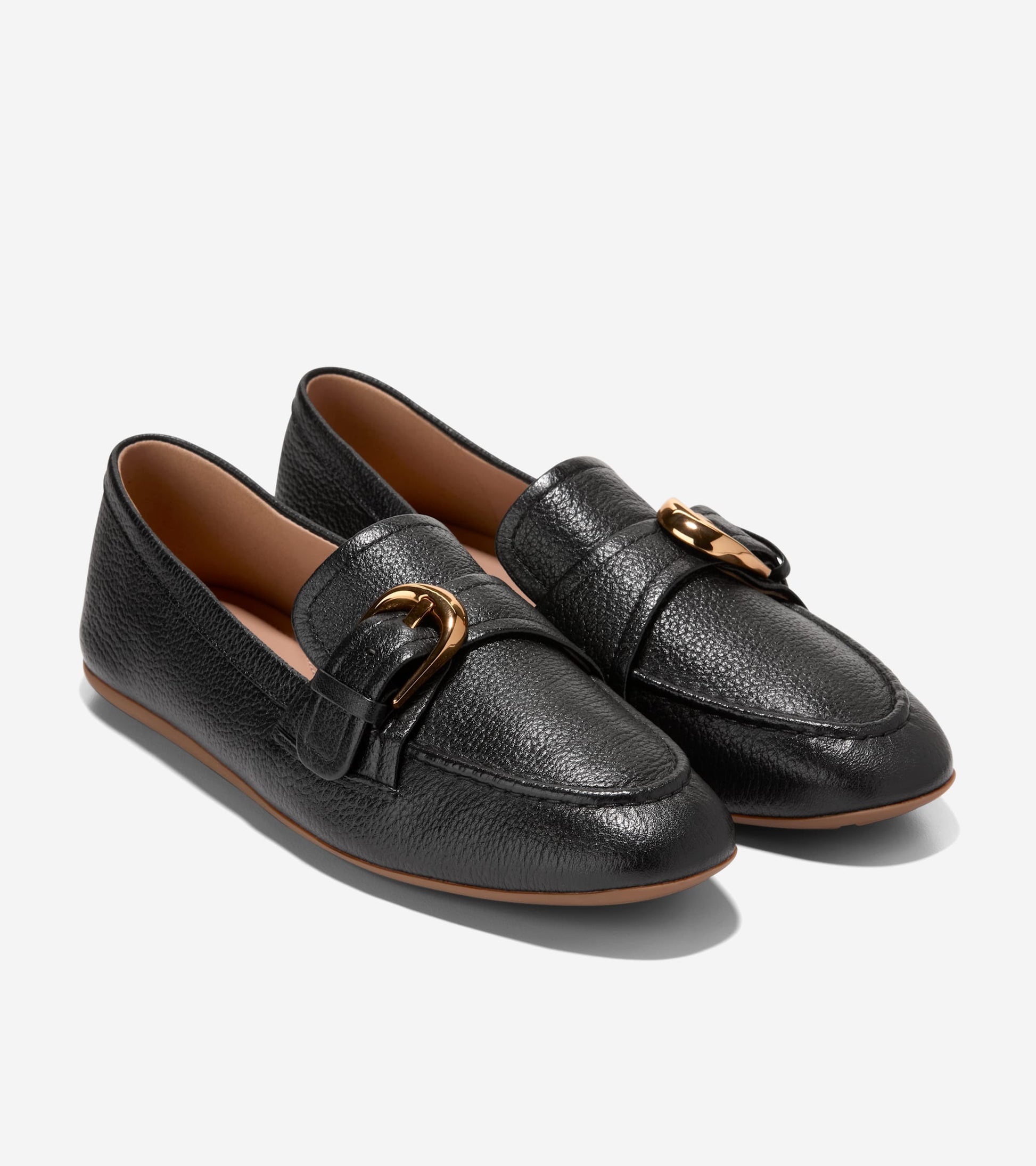 Women's Grand Ambition Alette Buckle Loafers in Black | Cole Haan