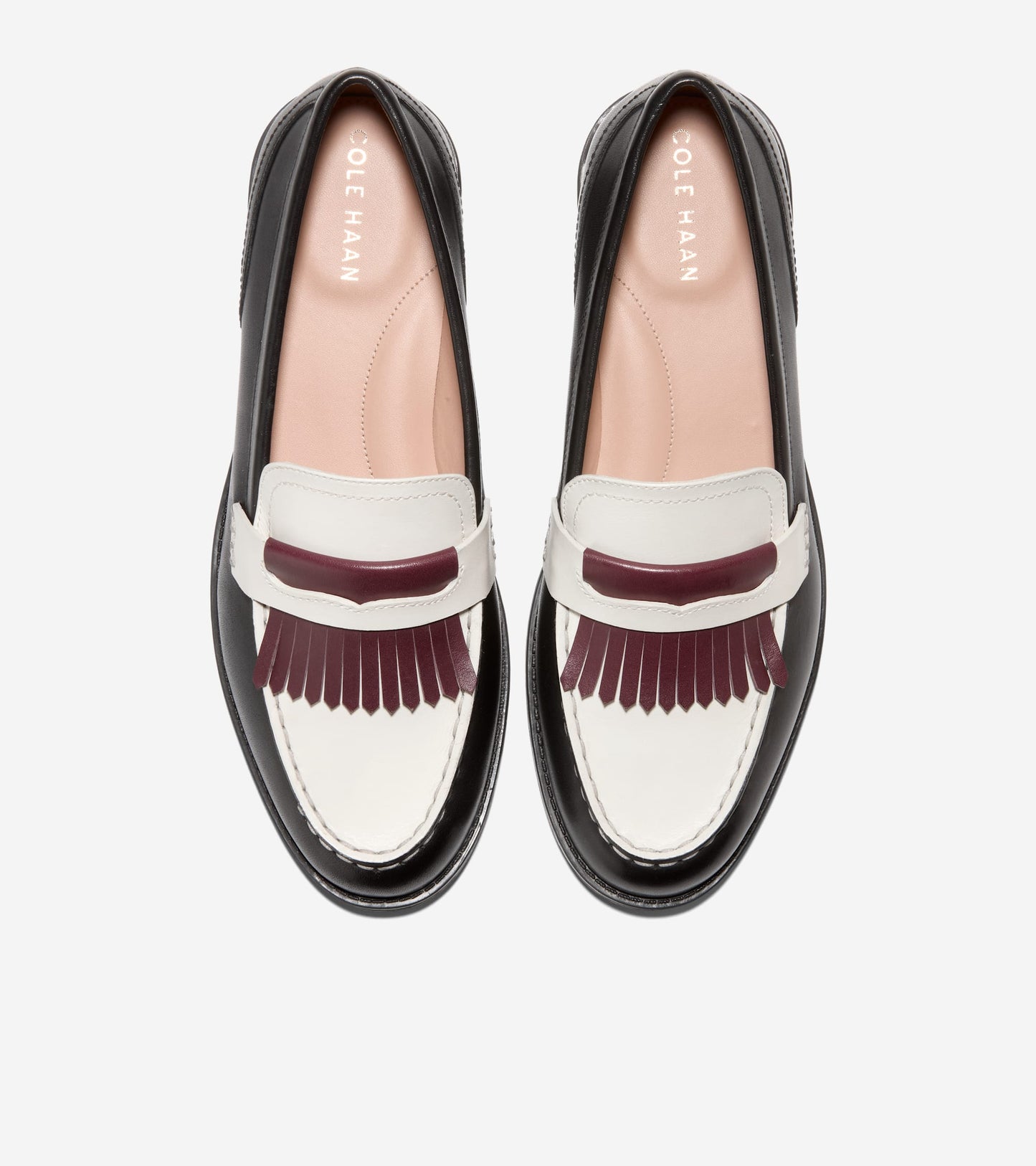 Women's Stassi Kiltie Loafers in Black | Cole Haan