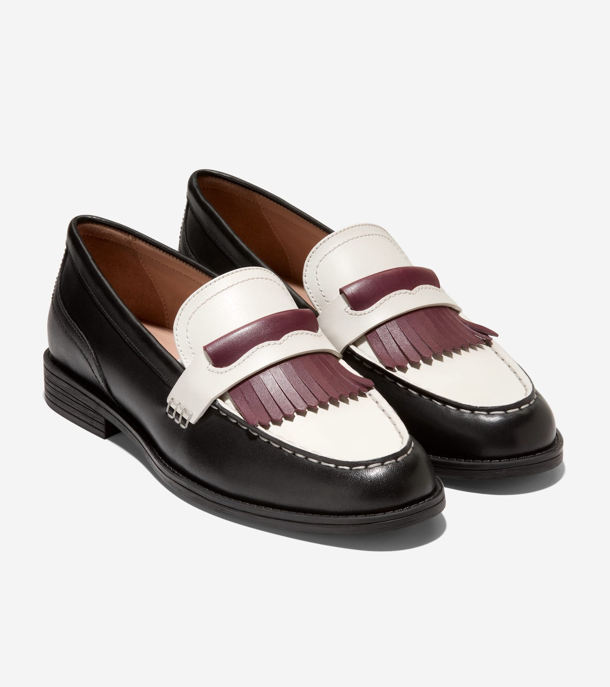 Women's Stassi Kiltie Loafers in Black | Cole Haan