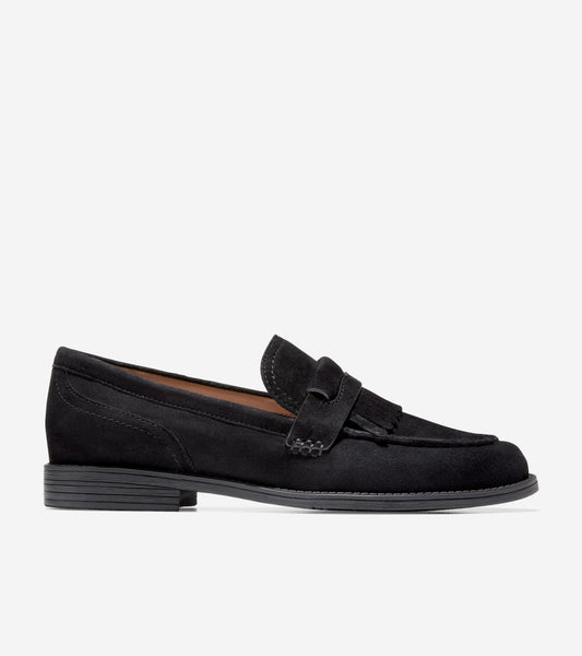 Women's Stassi Kiltie Loafers in Black | Cole Haan