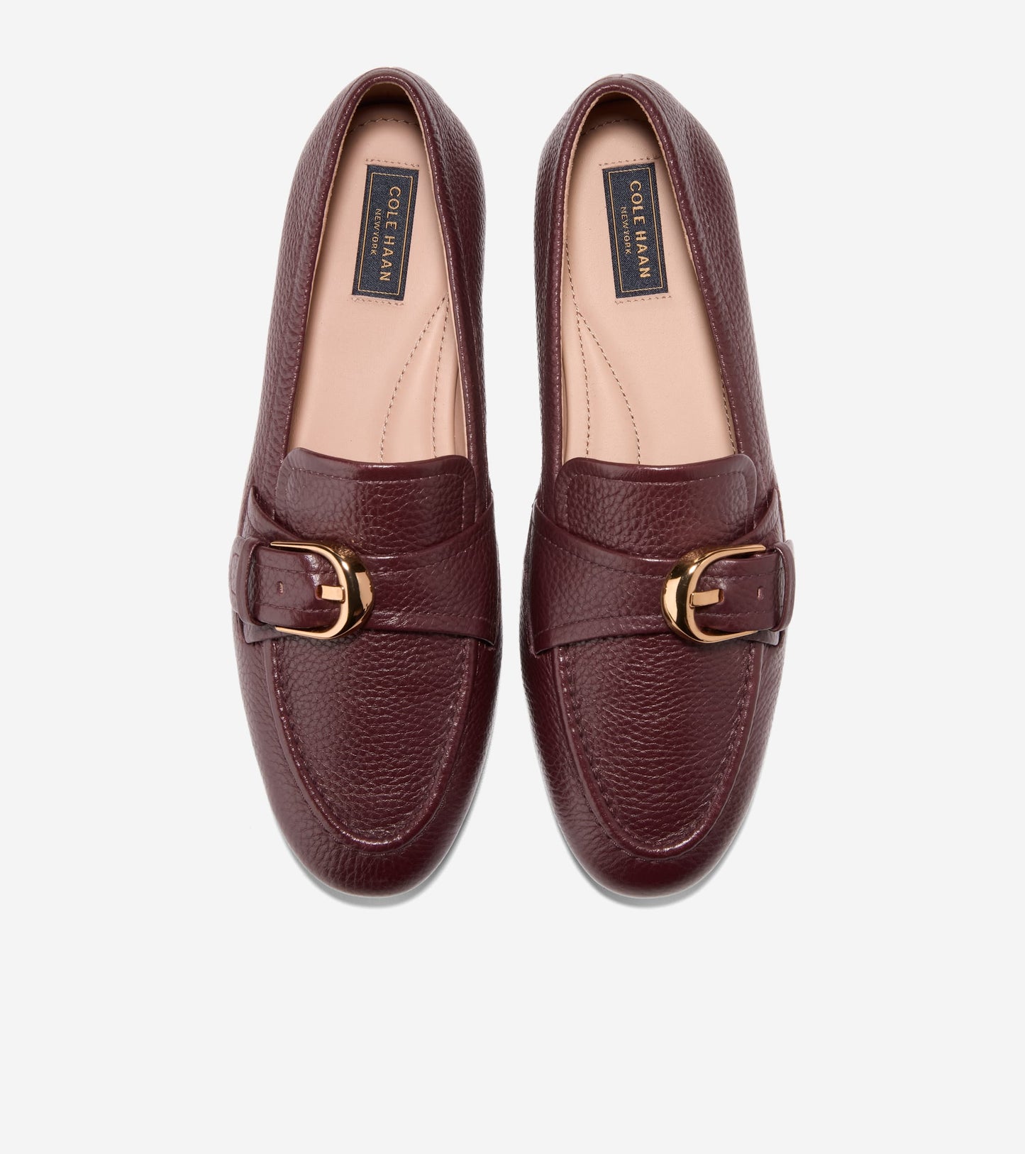Women's Grand Ambition Alette Buckle Loafers in Red | Cole Haan
