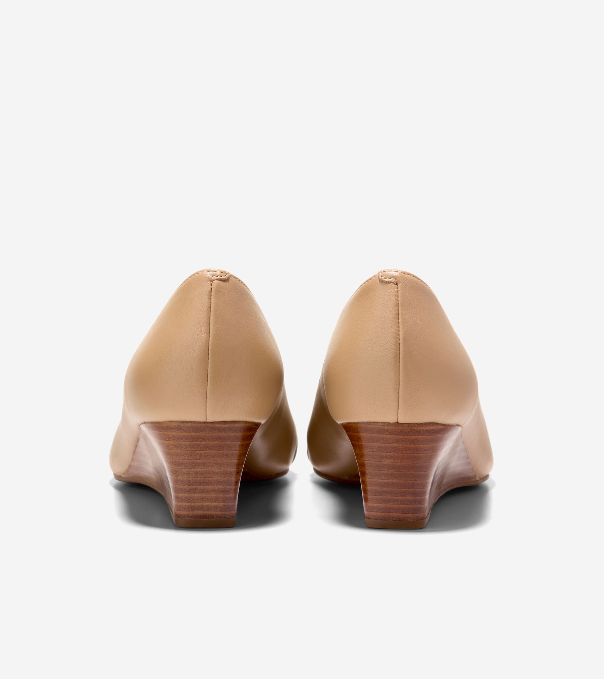 Women's Go-To Malta Peep Toe Bow Wedges in Beige | Cole Haan