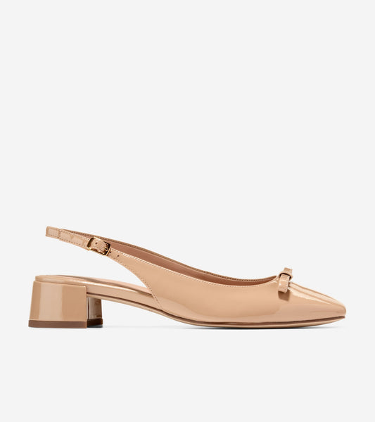 Women's Patsy Bow Slingback Pumps in Beige | Cole Haan