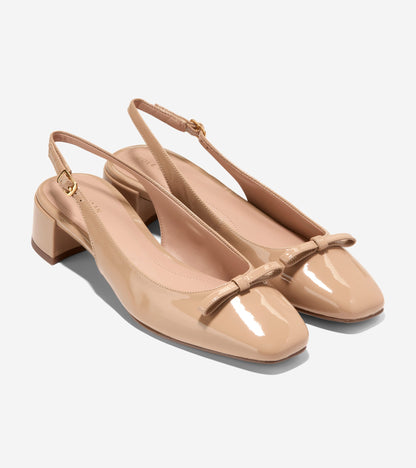 Women's Patsy Bow Slingback Pumps in Beige | Cole Haan