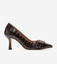 Dark Chocolate Croc Print