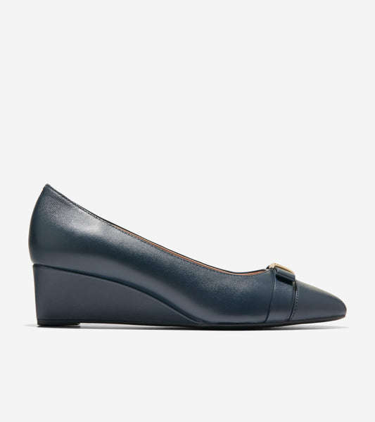 Women's Go-To Malta Bow Wedges in Blue | Cole Haan
