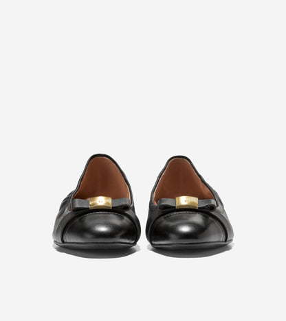 Women's Go-To Tova Bow Ballet Flats in Black | Cole Haan