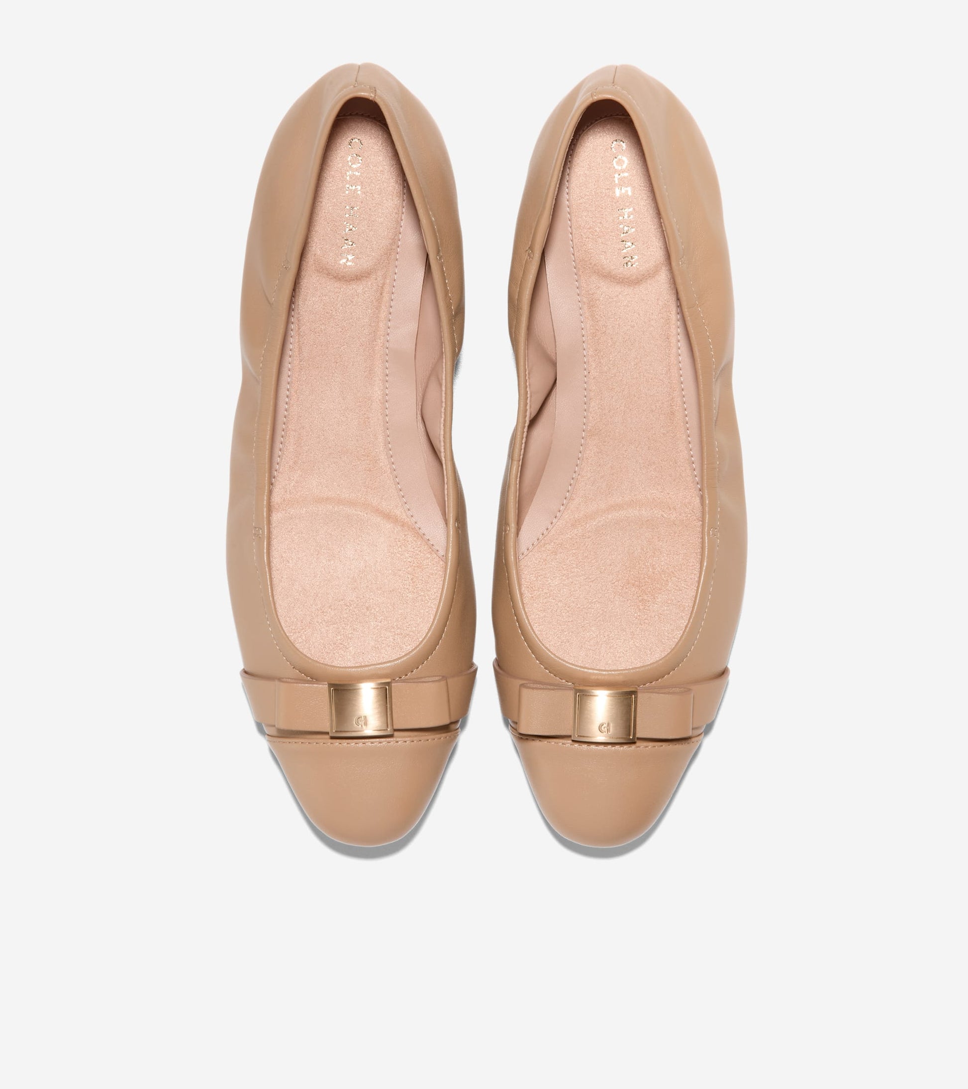 Women's Go-To Tova Bow Ballet Flats in Beige | Cole Haan