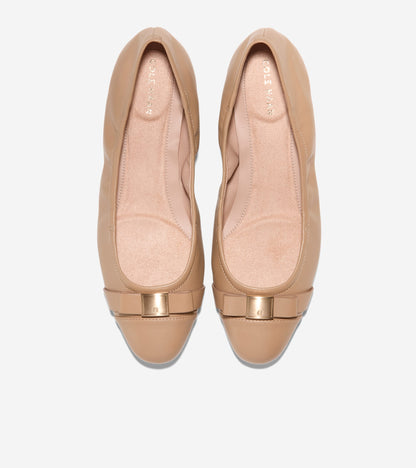 Women's Go-To Tova Bow Ballet Flats in Beige | Cole Haan