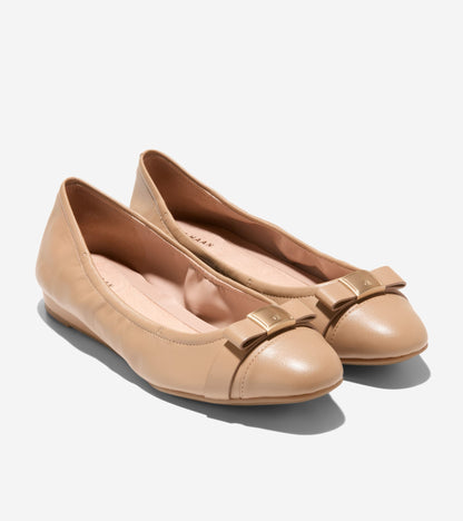 Women's Go-To Tova Bow Ballet Flats in Beige | Cole Haan