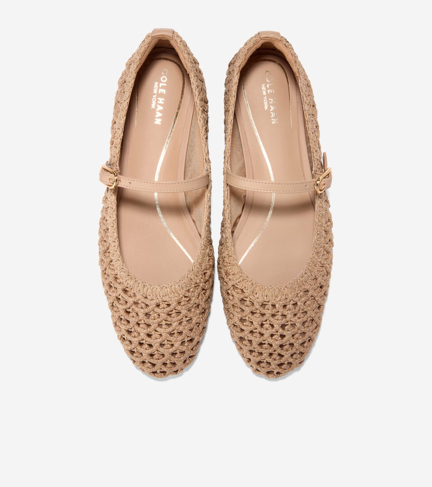 Women's Harlan Mary Jane Ballet Flats in Beige | Cole Haan