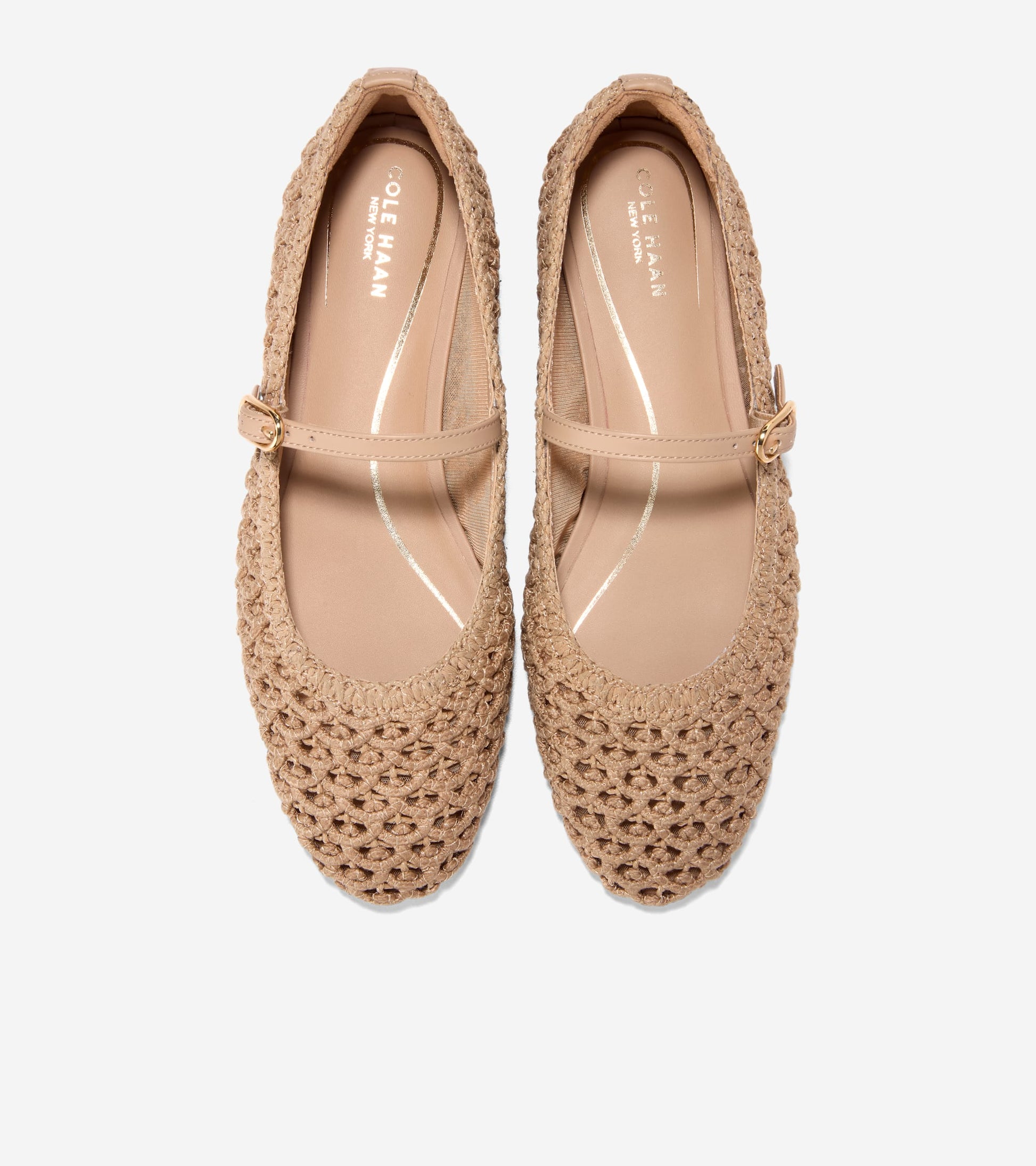 Women's Harlan Mary Jane Ballet Flats in Beige | Cole Haan